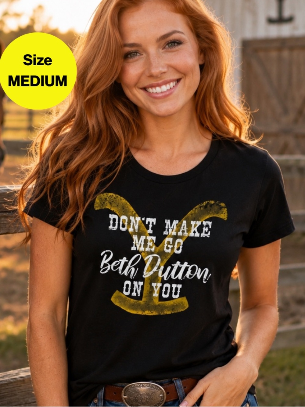3/for $15 🍒 YELLOWSTONE Ranch, Short Sleeve Graphic Tee (Women’s Medium)